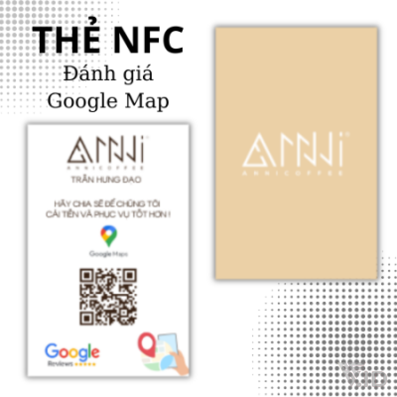Thẻ Review Google Maps Công nghệ NFC và QR thông minh